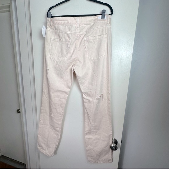 Blank NYC Ditz Distressed Pale Pink Denim Rock Cotton Boyfriend Jeans NWOT 30 - Picture 7 of 16